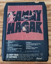 Sammy Hagar "Live" All Night Long 8 Track Tape Tested Serviced w New Foil, Foam
