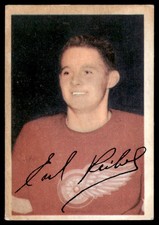 1953-54 Parkies Earl Reibel Rookie Vintage Detroit Red Wings #36 Rookie