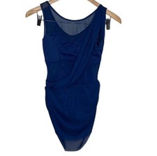Balera Dancewear Navy Drape Unitard Women Size SA / 4-6