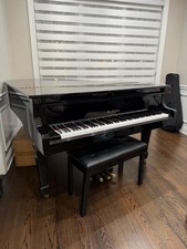 Otto Altenburg OA-51OR 5&rsquo;10&rdquo; Parlor Grand Piano - Polished Ebony - AS-IS