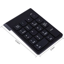 USB Numeric Keypad Mini Number Pad Numpad 18 Keys Keyboard for Laptop Desktop