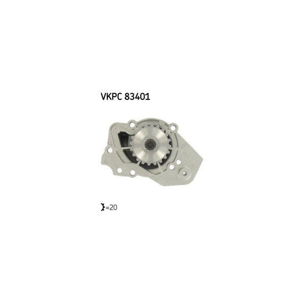 Wasserpumpe, MotorküHlung SKF Vkpc 83401 Aquamax FüR CitroËN Peugeot Talbot-image