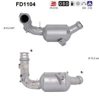 Partikelfilter FÜR MERCEDES-BENZ E-KLASSE T-MODEL (S212) - AS FD1104