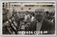 1960 Nevada Club Interior Of Las Vegas NV RPPC Photo Unposted Vintage Postcard