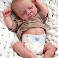 Anano Reborn Baby Dolls Silicone Full Body-18 in Realistic 18 inches, White