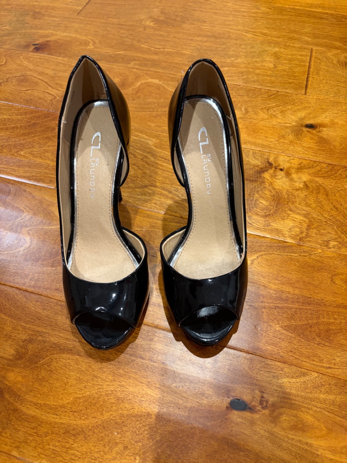 chinese laundry black patent leather pumps