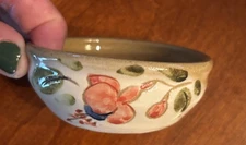 Vintage O'Neil Bunratty Art Pottery Trinket Dish Handcrafted Ireland Florals