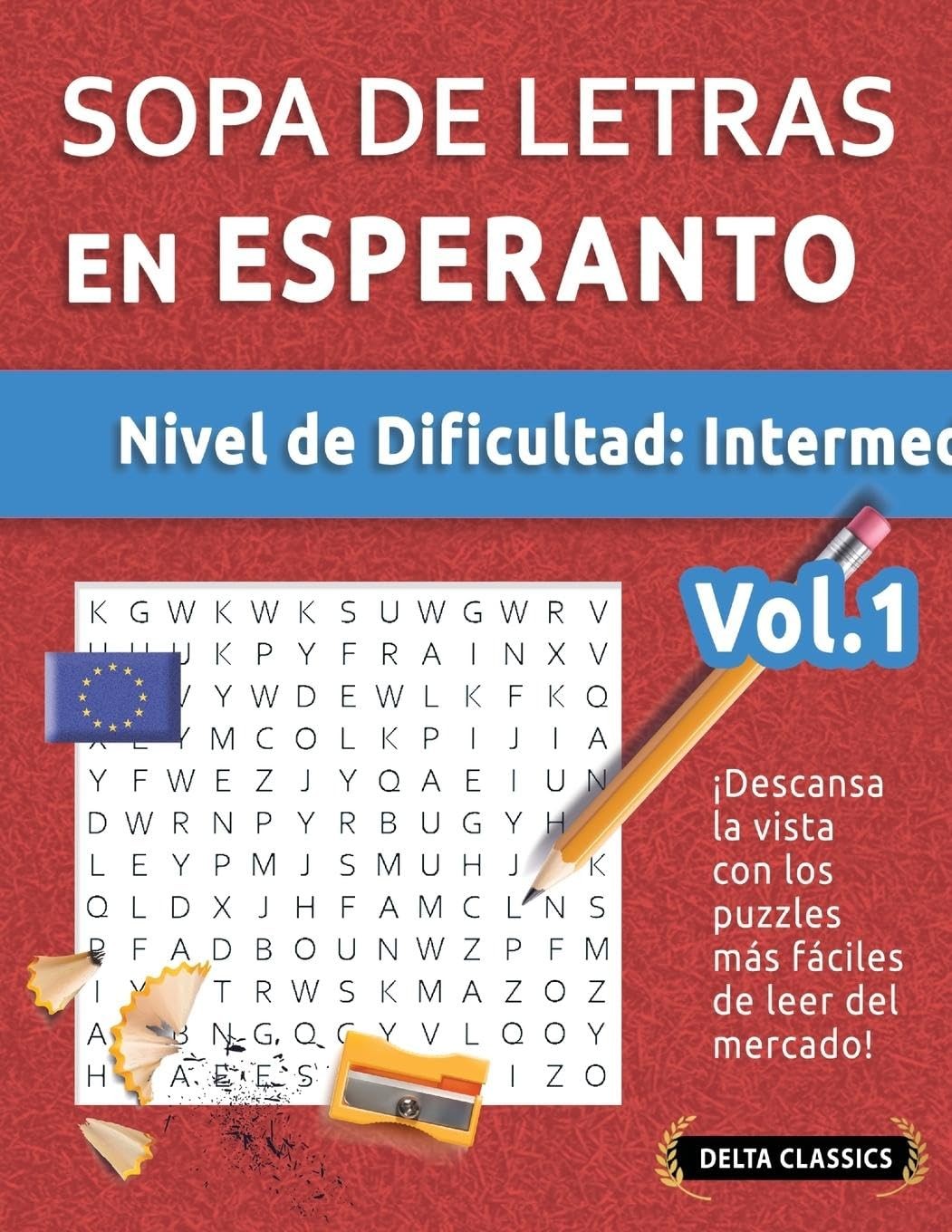 Delta Classics Sopa de Letras En Esperanto - Nivel de Dificultad (Tascabile)