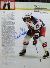 Dave Maloney - New York Rangers - Autographed Sports Illustrated Page 6/7/1979