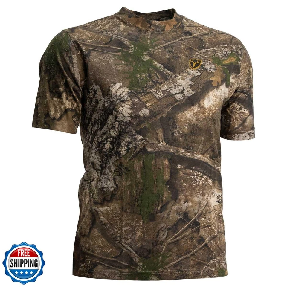 SCENTBLOCKER Scent Blocker Fused Cotton Lightweight Short-Sleeve Camo Hunting - Image 3 of 4