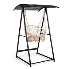 1 PCS Awning with Adjustable Reinforced Base Structure Hammock 3Hooks Stand Only