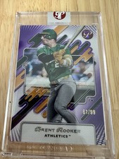 2025 Topps Pristine - Brent Rooker Purple Refractor /99 Encased