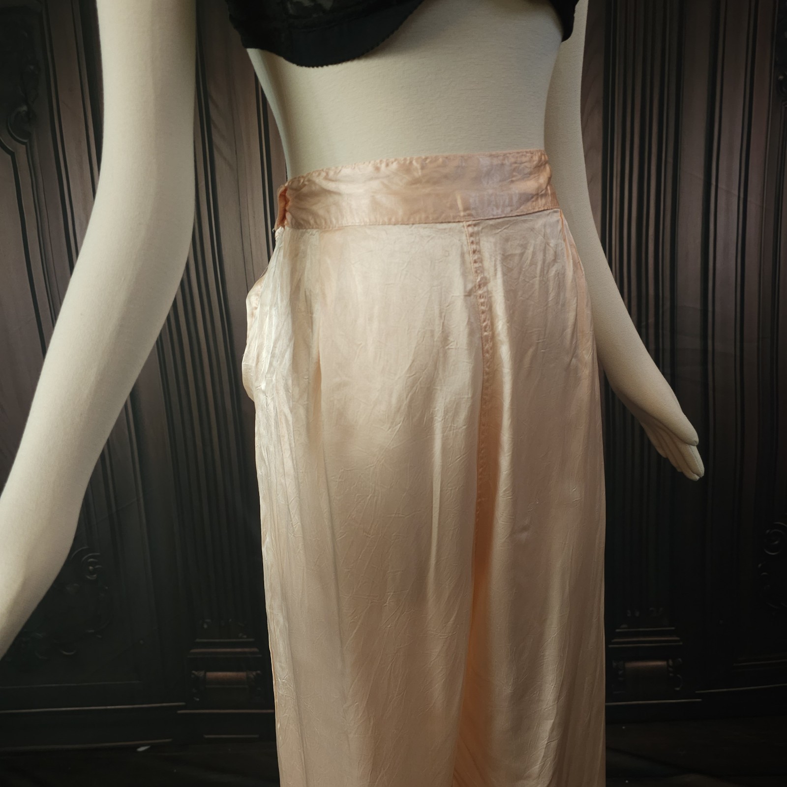 Antique Vintage 1930s Silk Pink Lingerie Beach Pa… - image 6