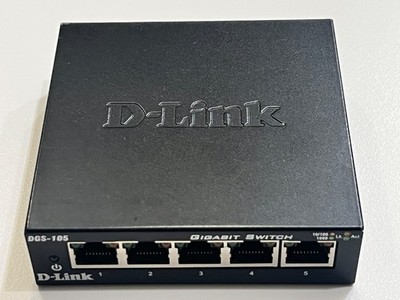 D-Link DGS-105 5-Port Gigabit Ethernet Switch - No Power Adapter