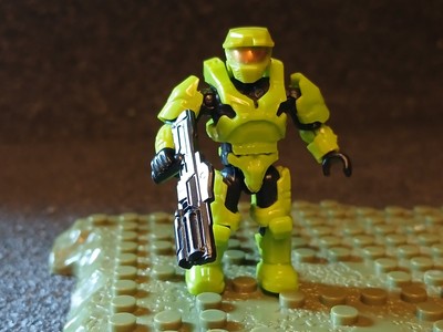 Mega Bloks Halo Clash On The Ring Lime Green Spartan Mega Construx. C37