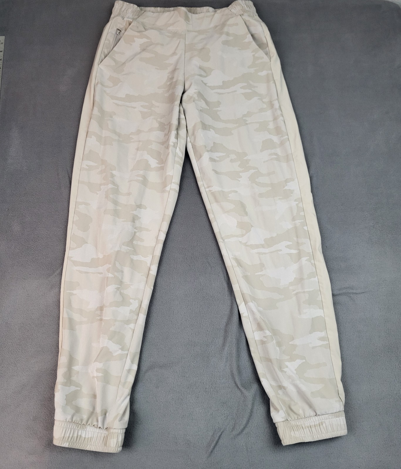 Athleta Brooklyn Camo Jogger Womens 4 Brown Lightweight Stretch Athleisure Gym