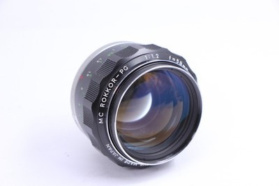 Minolta MC Rokkor-PG 58mm F1.2 MD Lens Japan Metal Ring Model 58
