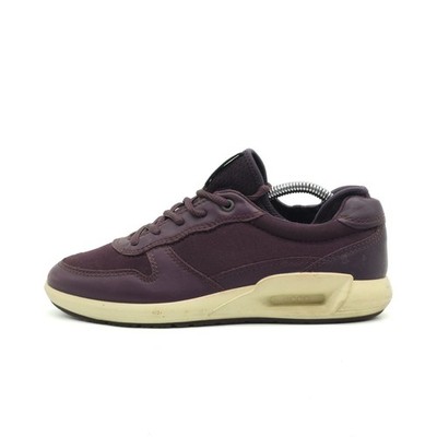 ECCO Damen Urban Street Schuhe Lila Leder/Textil Komfortsohle Sneaker EU 37