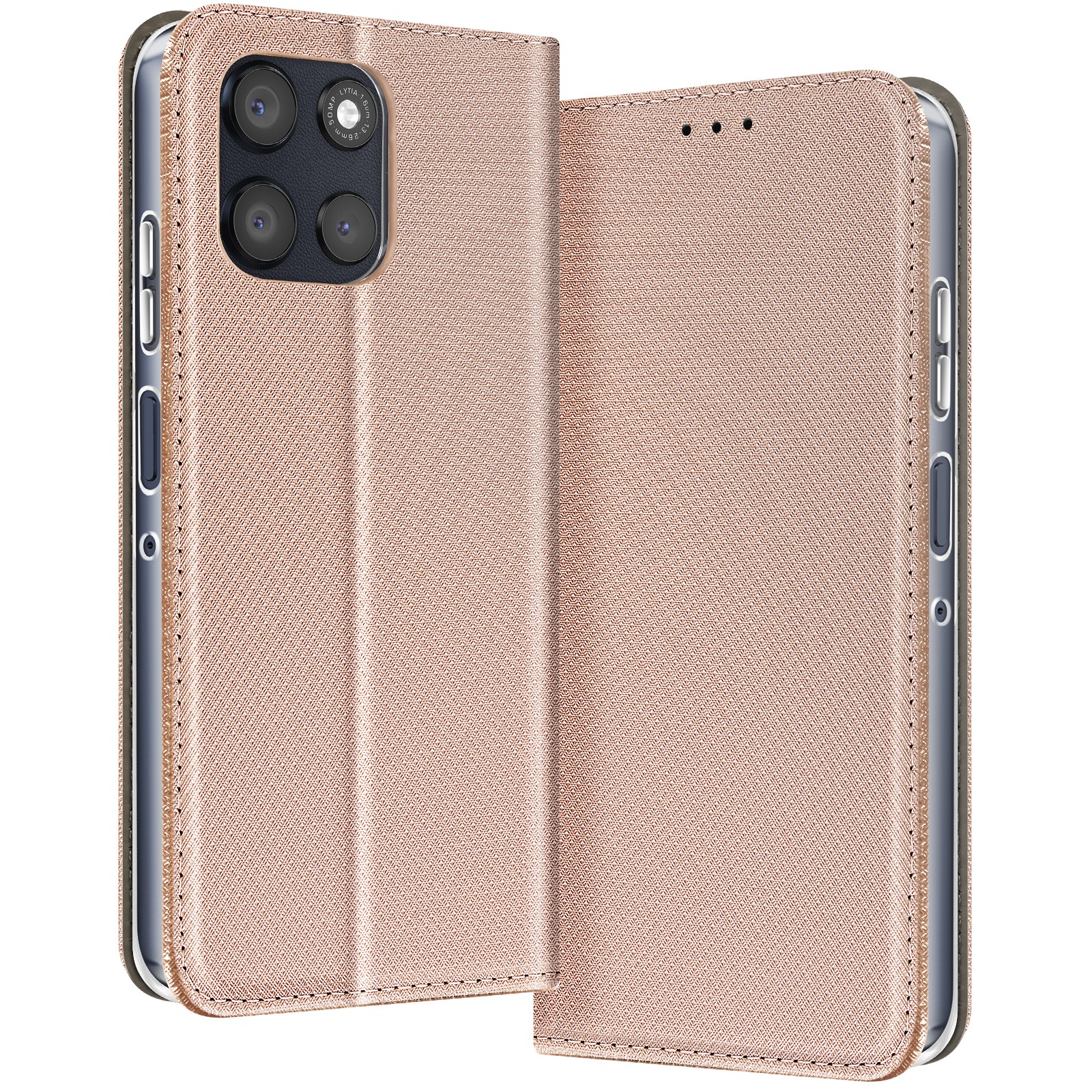 Housse Moto G56 dorée antichoc avec fente pour carte bancaire Avizar