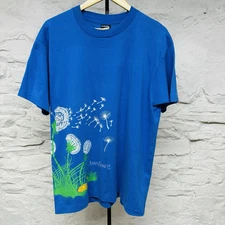 Vintage 90s AmeriFlora 92 Floral Nature Single Stitch Wrap Around Print T Shirt