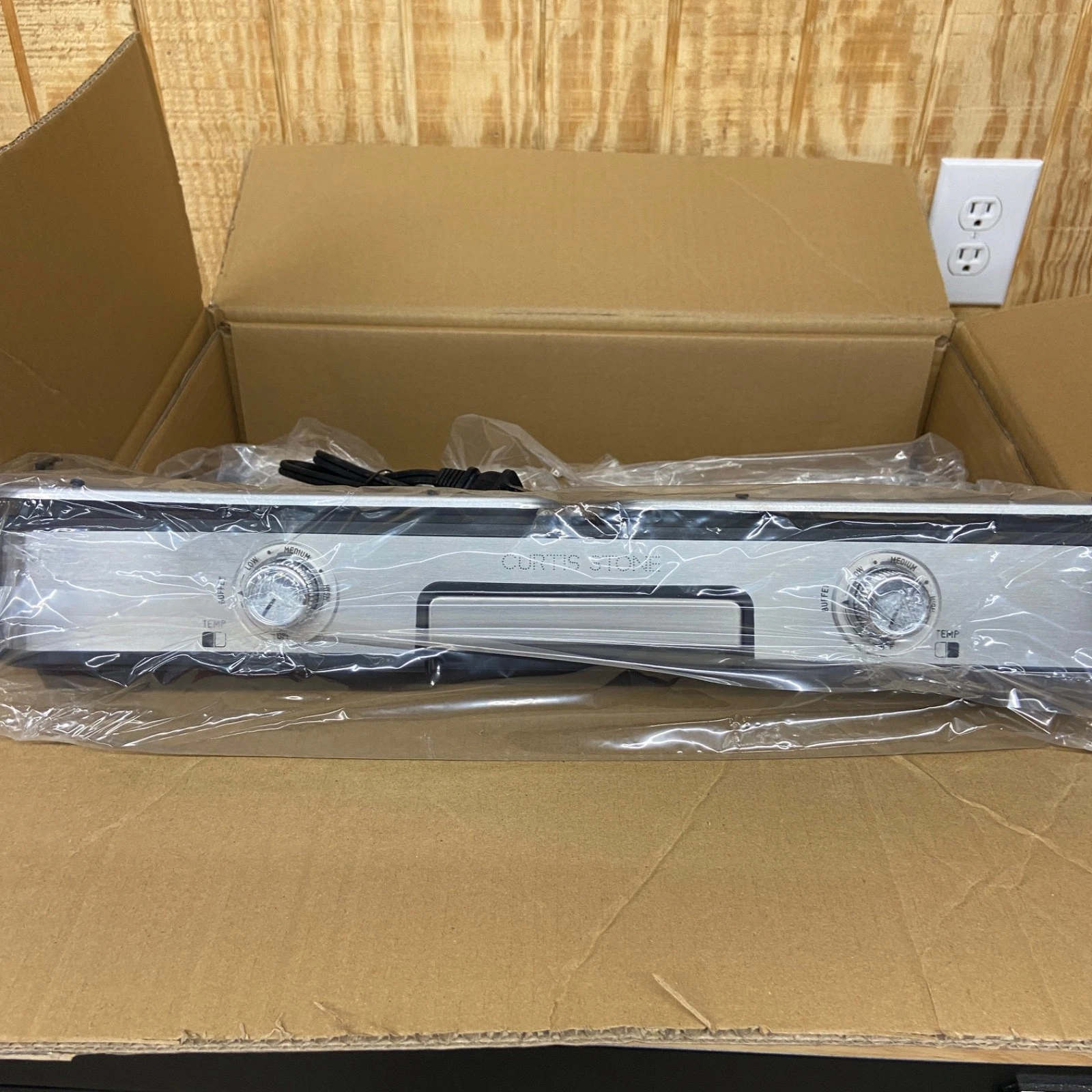 Curtis Stone Electric Griddle Model 10533SS New Open Box