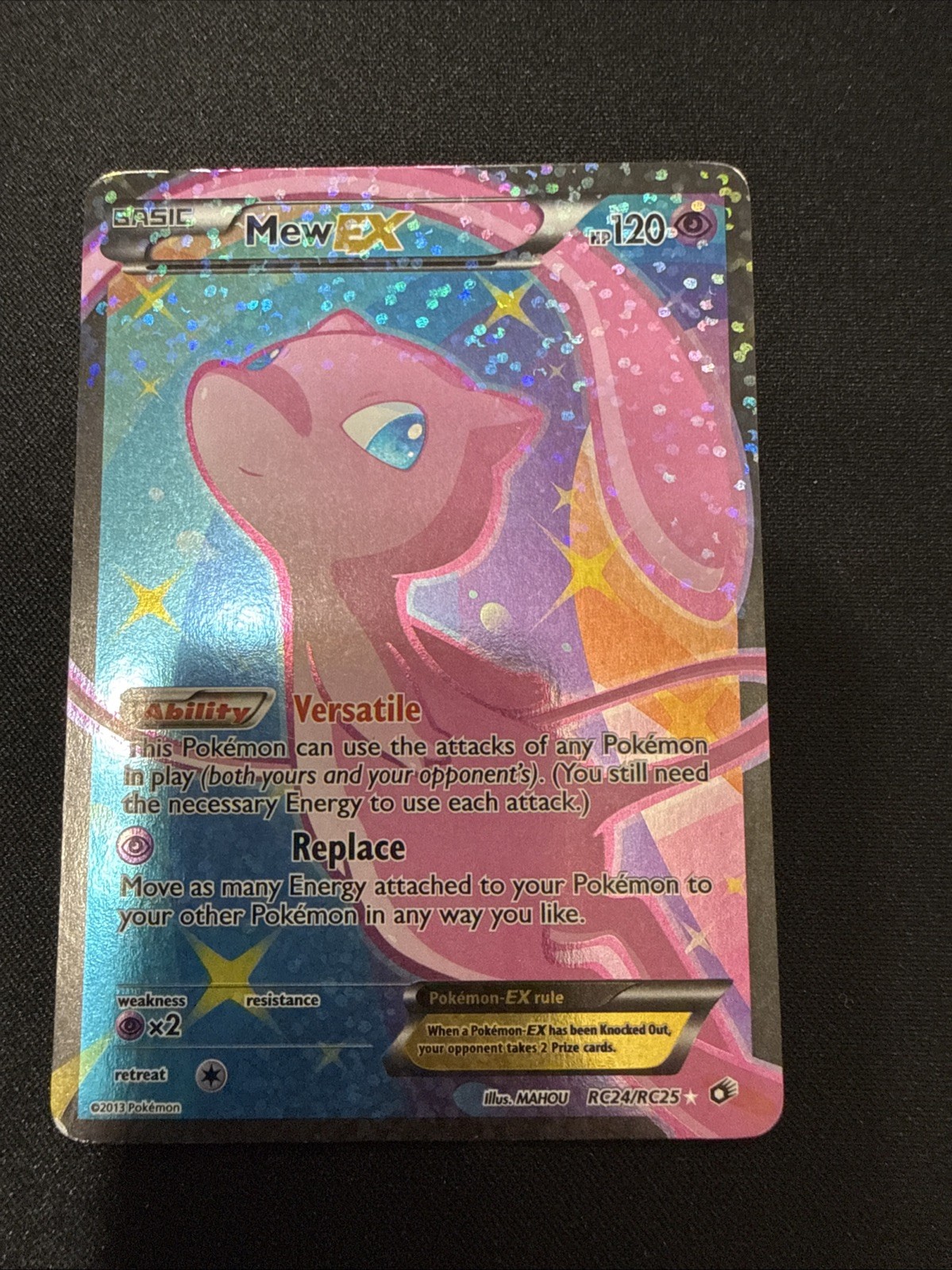 Mew ex 2013 Black & White: Legendary Treasures #RC24/RC25 Radiant