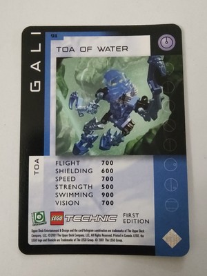 Toa Of Water - First Edition - Lego Bionicle Quest For The Masks CCG LP