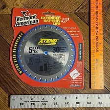 5-3/8" Cordless Circular Saw Blade 30 Carbide Teeth - Vermont American