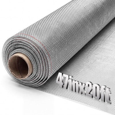 47'' x 20Ft 304 Stainless Steel Mesh Screen Wire for DIY Projects
