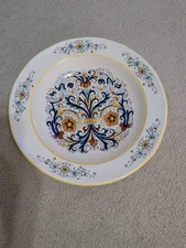 Deruta Ceramiche Large Italian Pottery Rimmed Pasta/Salad Serving Bowl 15"X3"