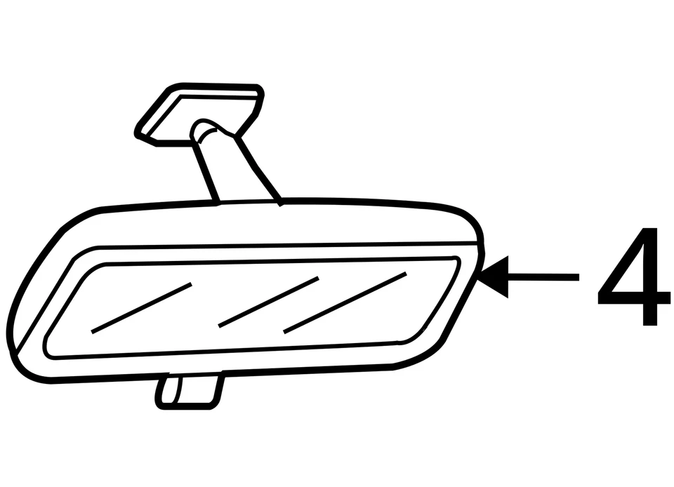 Espejo retrovisor atenuación automática sin micrófono compatible con 08-12 ESCAPE 3405363 Foto 4 de 4