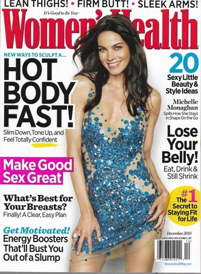 MICHELE MONAGHAN - WOMEN'S HEALTH Mag  Dec 2010 - BRAND NEW - Factory Sealed 