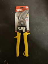 Crescent Wiss M80s Offset Straight Snips 18ga W/ Yellow Handles