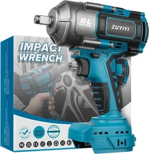 1000N.M(738Ft-Lbs) Cordless Impact Wrench High Torque, 1/2" Power Impact Gun for