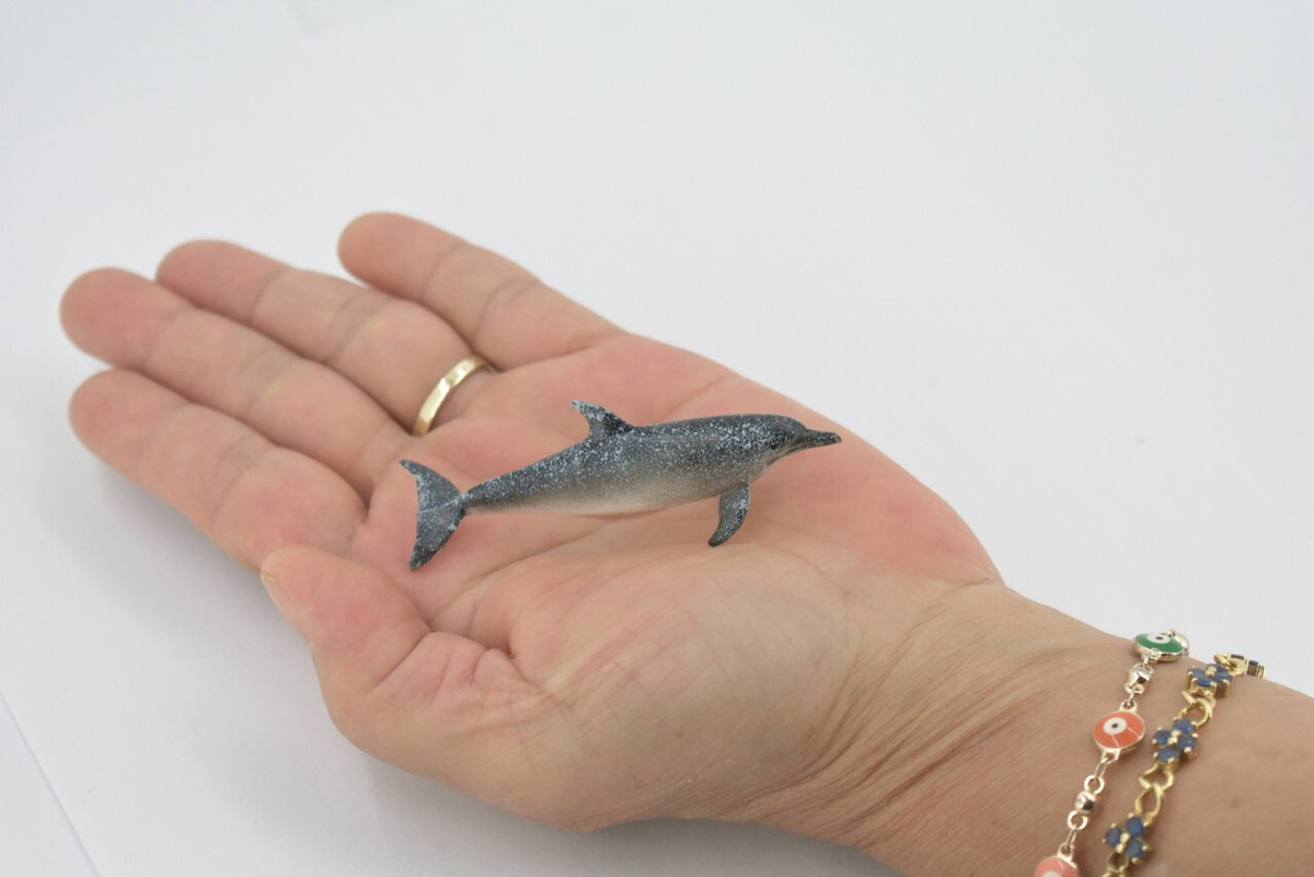 Three Dots Tモデル Dolphin Gray llic Atlantic Spotted Dolphin, Realistic, Figure, Model, Toy, Gift, 3