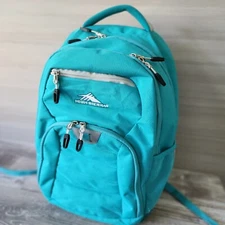 High Sierra Unisex Riprap Water Repellent Everyday Laptop Backpack Aqua Blue