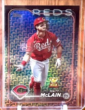 2024 Topps Series 1 Holiday Foil Matt McClain #327 Reds