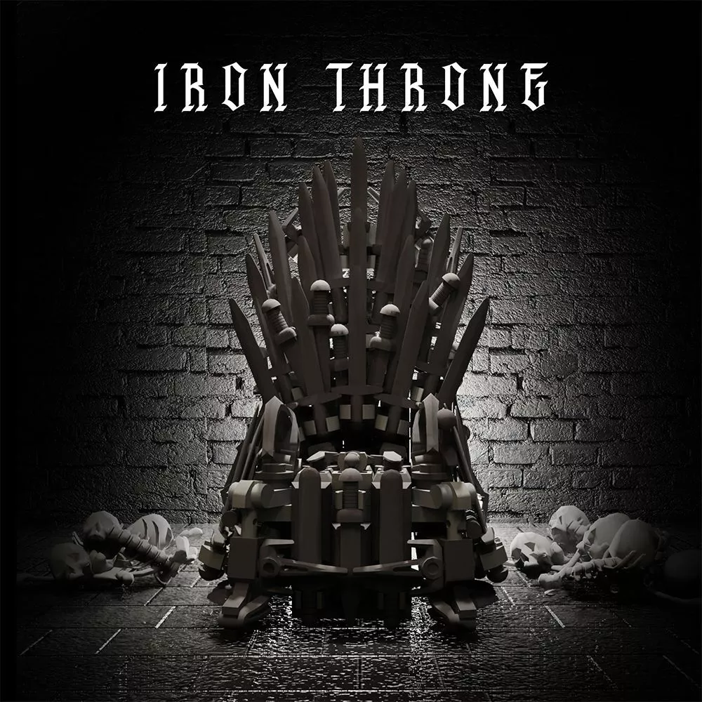 Iron Throne Model Building Blocks Set MOC Bricks Toys Gift for