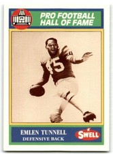 1990 SWELL GREATS EMLEN TUNNELL NEW YORK GIANTS #64