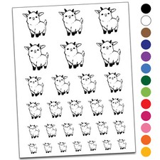Adorable Baby Goat Temporary Tattoo Water Resistant Set