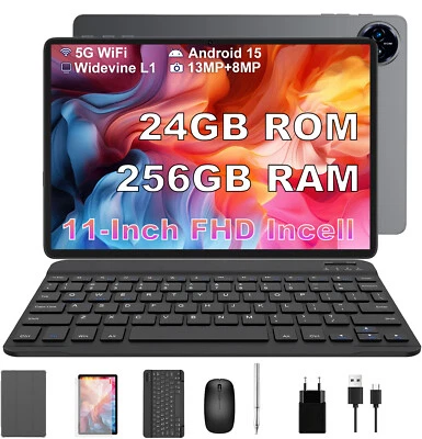 XGODY Blackcase BESTTAB Q17 Tablet con Tastiera 24GB+256GB 11 Pollici Android 15 5G WiFi