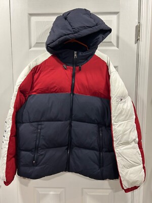 Tommy Hilfiger New Men's Classic Hooded Puffer Jacket 2XL