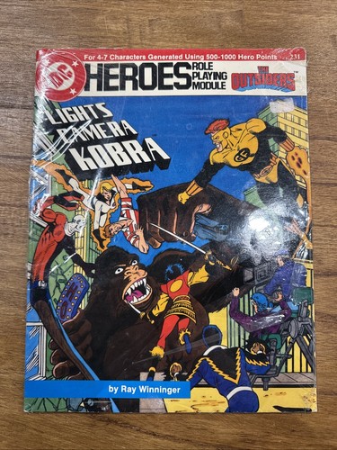 DC HEROES ROLE PLAYING MODULE 1987 DC RPG #231 Lights Camera Cobra | eBay