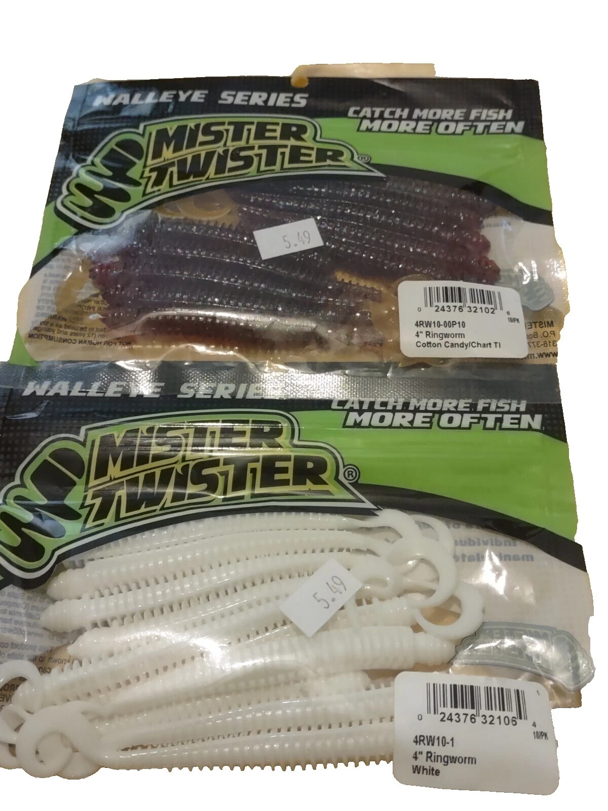 Mister Twister Cebos, señuelos de pesca de agua dulce Whiting