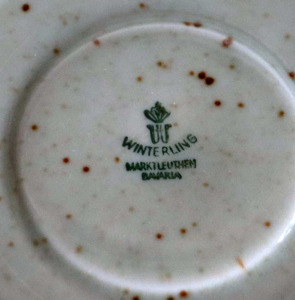 Winterling Marktleuthen Bavaria -- 1 Untertasse -- 14 cm Durchmesser - Bild 4 von 4