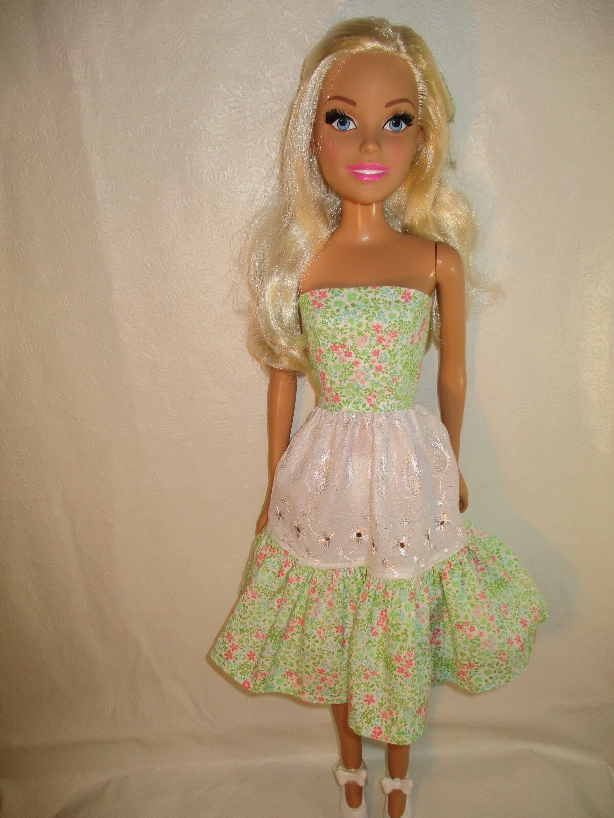 Handmade By Me Dress and Bow, Made to Fit Barbie Best Fashion Friend 28