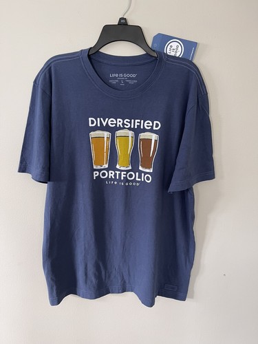 Life is Good Men's Large Crusher Tee 