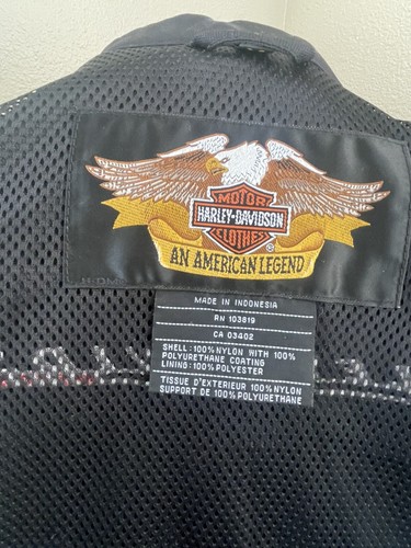 Harley Davidson Women's Black Motorcycle Jacket Size Med - Picture 8 of 11