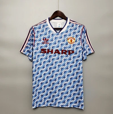 ADIDAS Manchester United Retro Away Football Shirt 1992 - 1994 Size Large BNWT