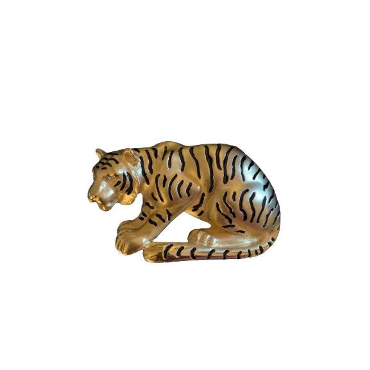 Vintage Tiger Belt Buckle Vintage Raintree 1978 Bengal Tiger 3D Belt Buckle Brass Gold  main image 2